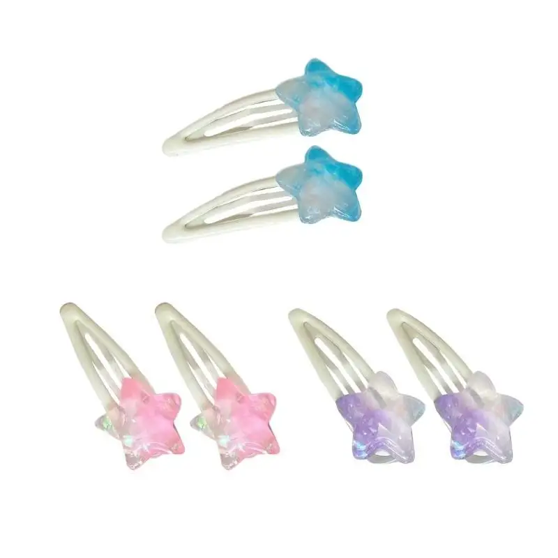 652F دبوس شعر على شكل نجمة ستيرو للمراهقين البالغين، مشبك شعر على شكل ذيل حصان للمراهقين