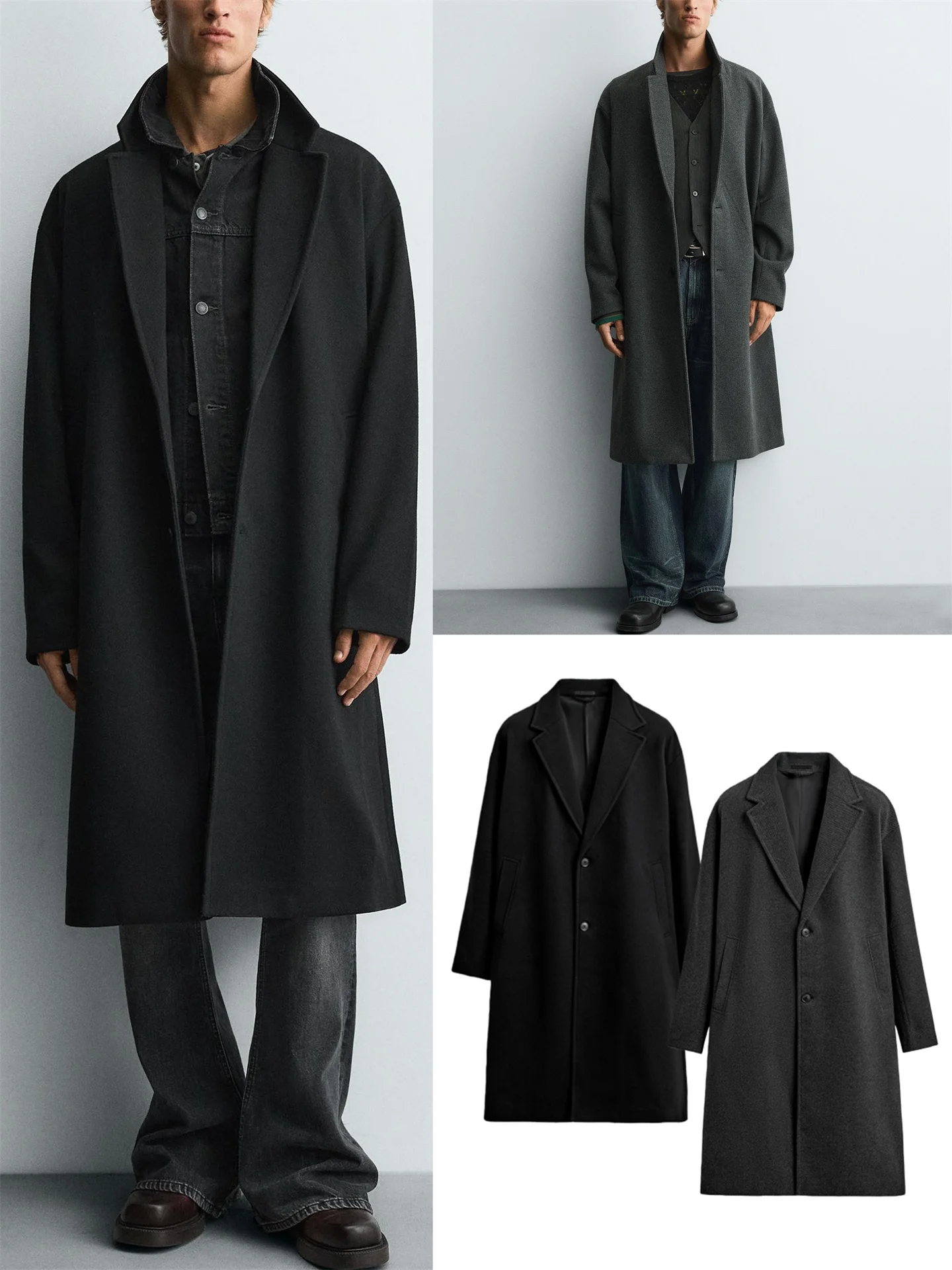 

Faionable Waterproof Men's Parka Coat Slim Fit Autumn New Arrival Tailored Straight Leg Design Busin Casual Sle Long S...