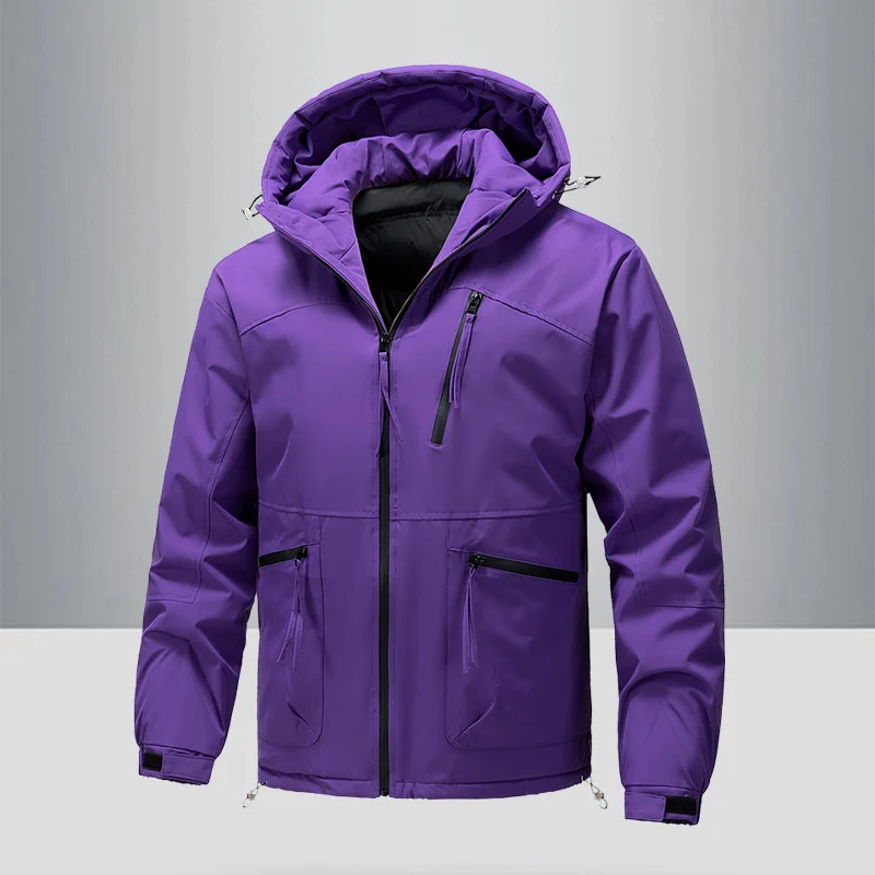 

Mens Skiing Jackets with Hoode Snowboarding Waterproof Fleece Liner Coats Outdoor Men's Mountain Winter Coat Warm Couple Parkas