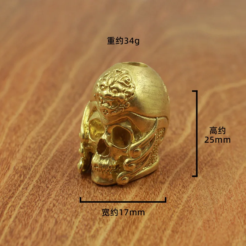 Brass DIY Battle Overcoming Buddha Wukong Lizard Decorative Figurines Outdoor Umbrella Rope Pendant Accessoires Miniatures