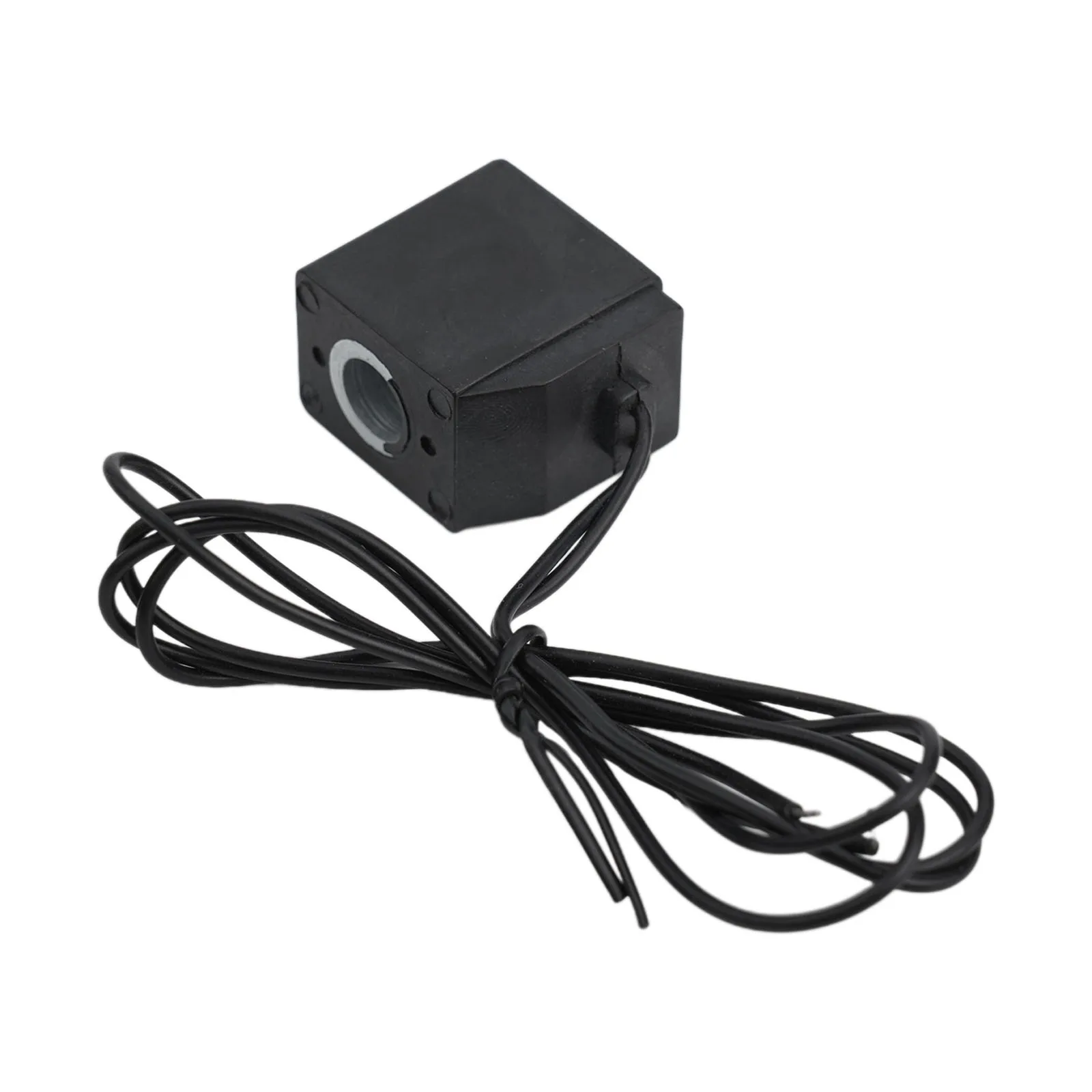 DC24V AC110V AC220V Solenoid Valve Coil With 30cm Wire For Airtac Type Pneumatic Air Valve Replacement Part Black