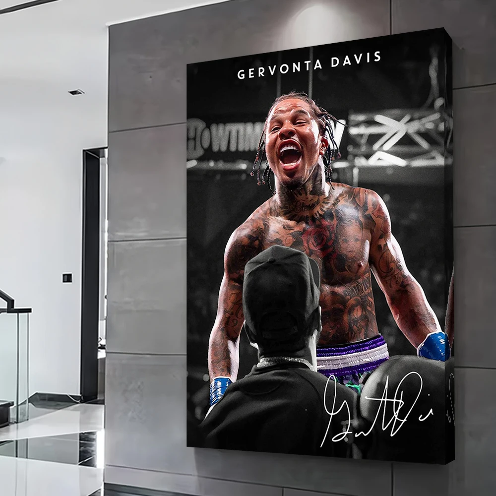 Gervonta Davis Poster Customizable Printed Canvas Painting for Pictures Wall Art Posters Living Room Decoration Home Wand Deko