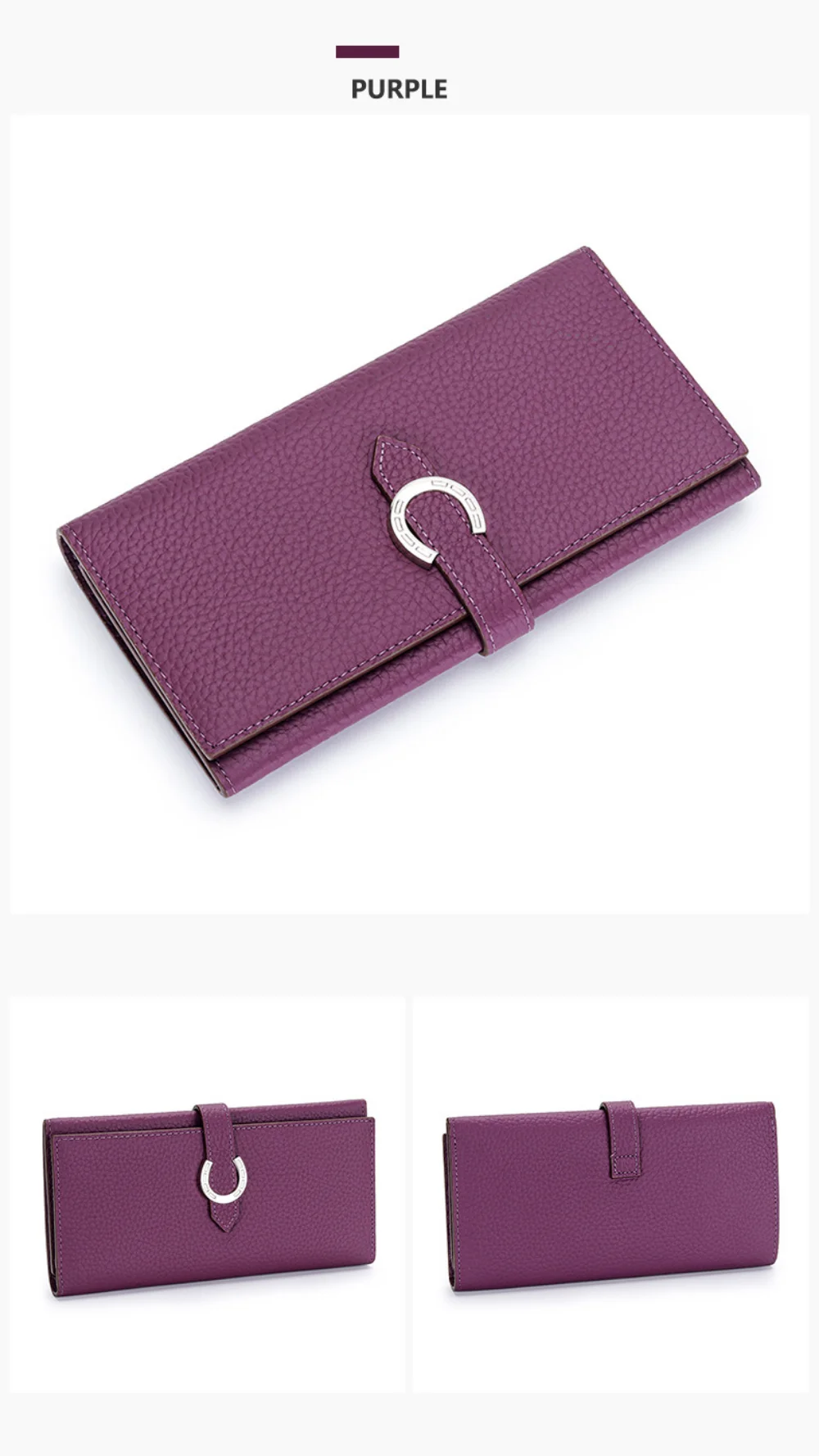 URBAN MASTER 9 Colors Women Genuine Cow Leather Long Fashion Ladies Clutch Phone Purse Multi-Card Holder Luxury Designer Wallets