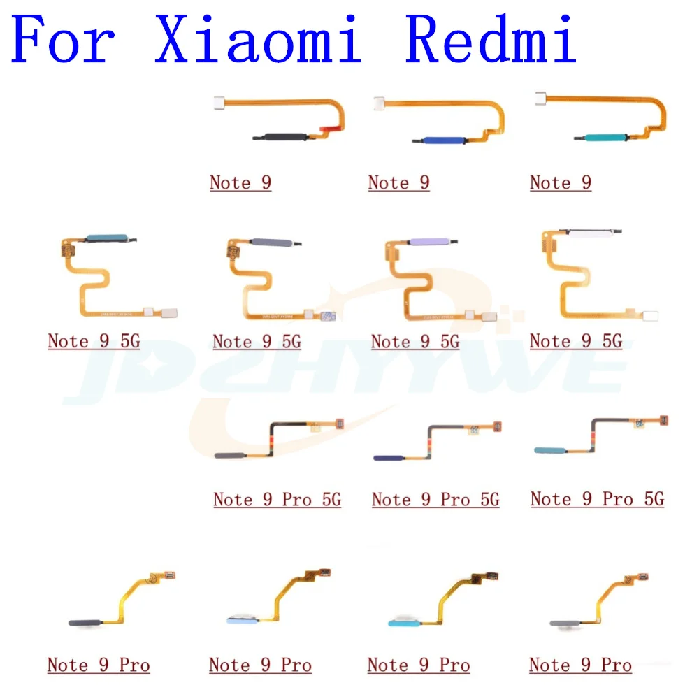 For Xiaomi Redmi Note 9 Pro 9pro 4G/5G Fingerprint Sensor Scanner Touch ID Connect Motherboard home button Flex Cable