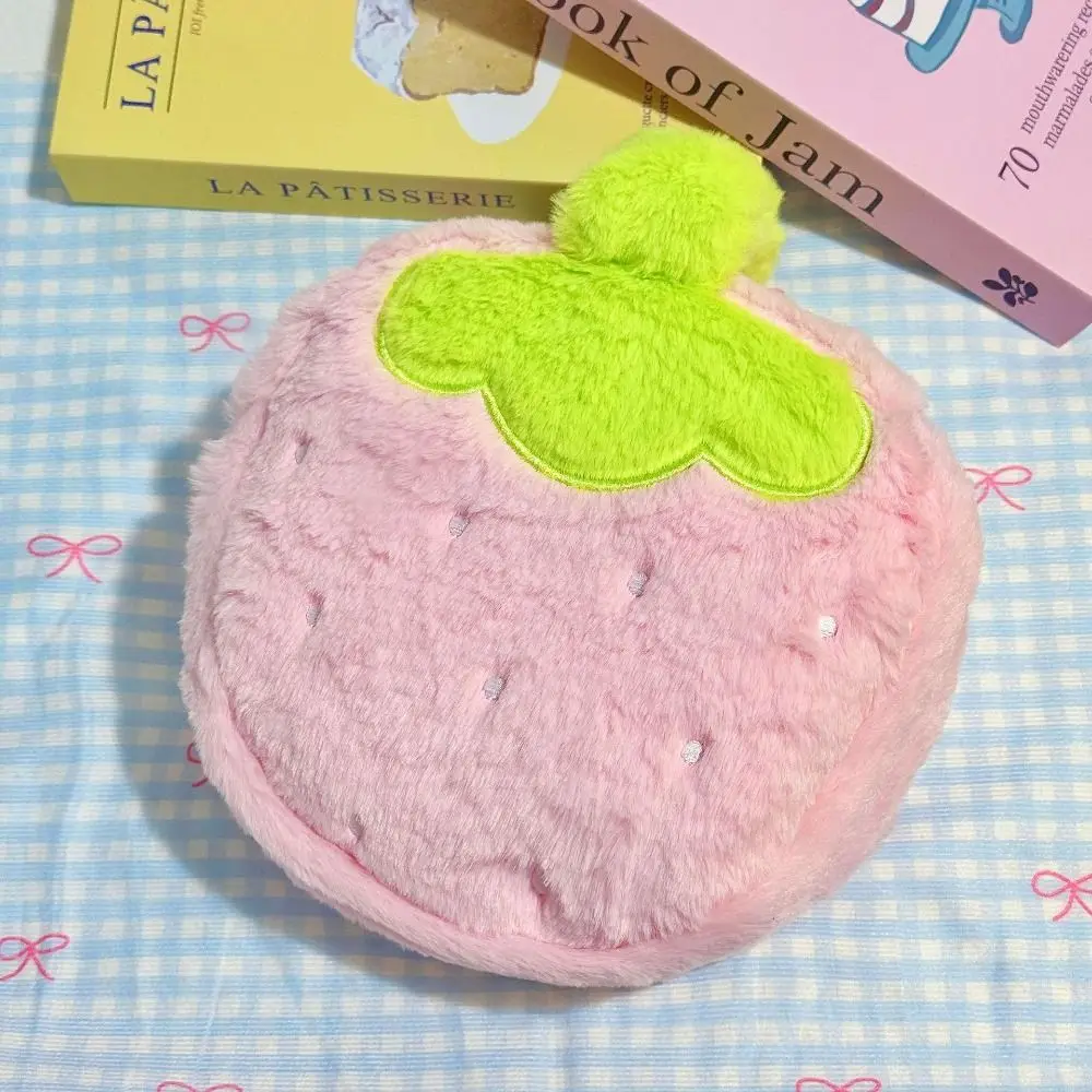 Large-capacity Cosmetic Bag Strawberry Shape Jewelry Miscellaneous Storage Makeup Bag Handheld Storage Bag Home Travel