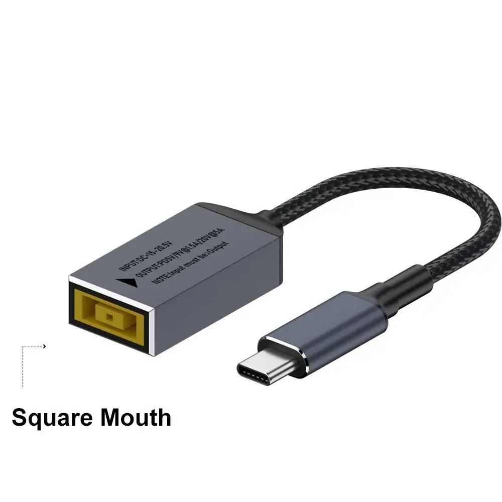 yZ[zPD 100W DC - Type C Ro[^[ 5/9/20V 5.5X2.5 7.4X0.6 bvgbv[dP[u XNGA}EX ^ubg USB C RlN^ Lenovo/HP/p