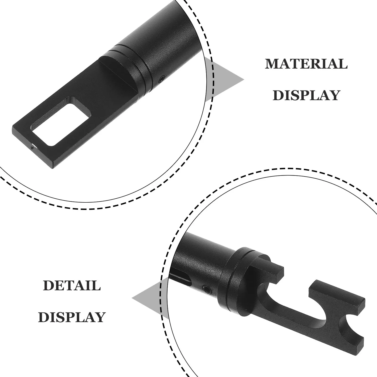 Aluminum Alloy Adjustable Support Rod for Vehicle Hood Trunk and Door Stabilization Universal Car Maintenance Tool with