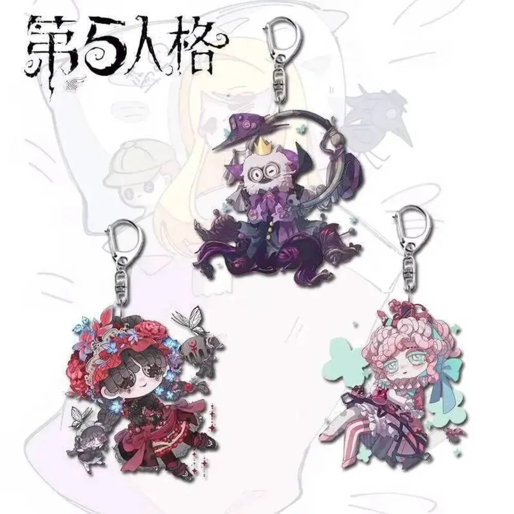 

Identity V Alice Deross Cosplay Pendant Anime Chain Acrylic Keychains Metal Holder Key Ring Jewelry Gifts