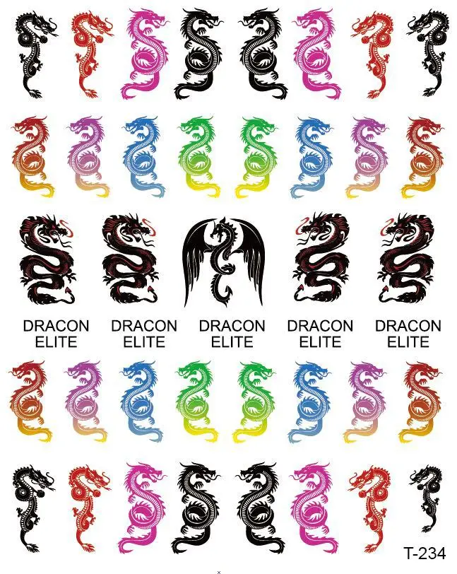 1 ورقة الصينية لونغ مسمار الفن ملصق مجردة الوجه التسمية المتزلجون ل رسومات أظافر الديكور DIY كلمة تصميم الأشعة فوق البنفسجية هلام السحر