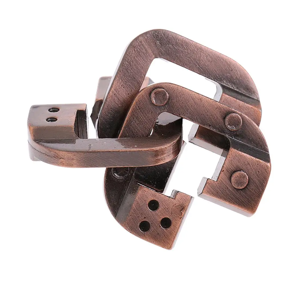 성인 어린이를 위한 클래식 IQ 금속 퍼즐 마인드 브레인 티저 퍼즐 게임 # 1