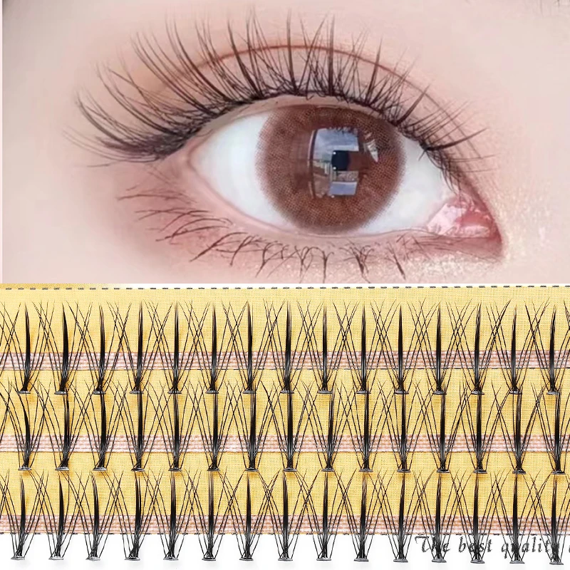 Grafting World Middle Thick Individual Eyelash Extension Soft  Fairy Sandwich Blossom Natural Slender False Eyelash