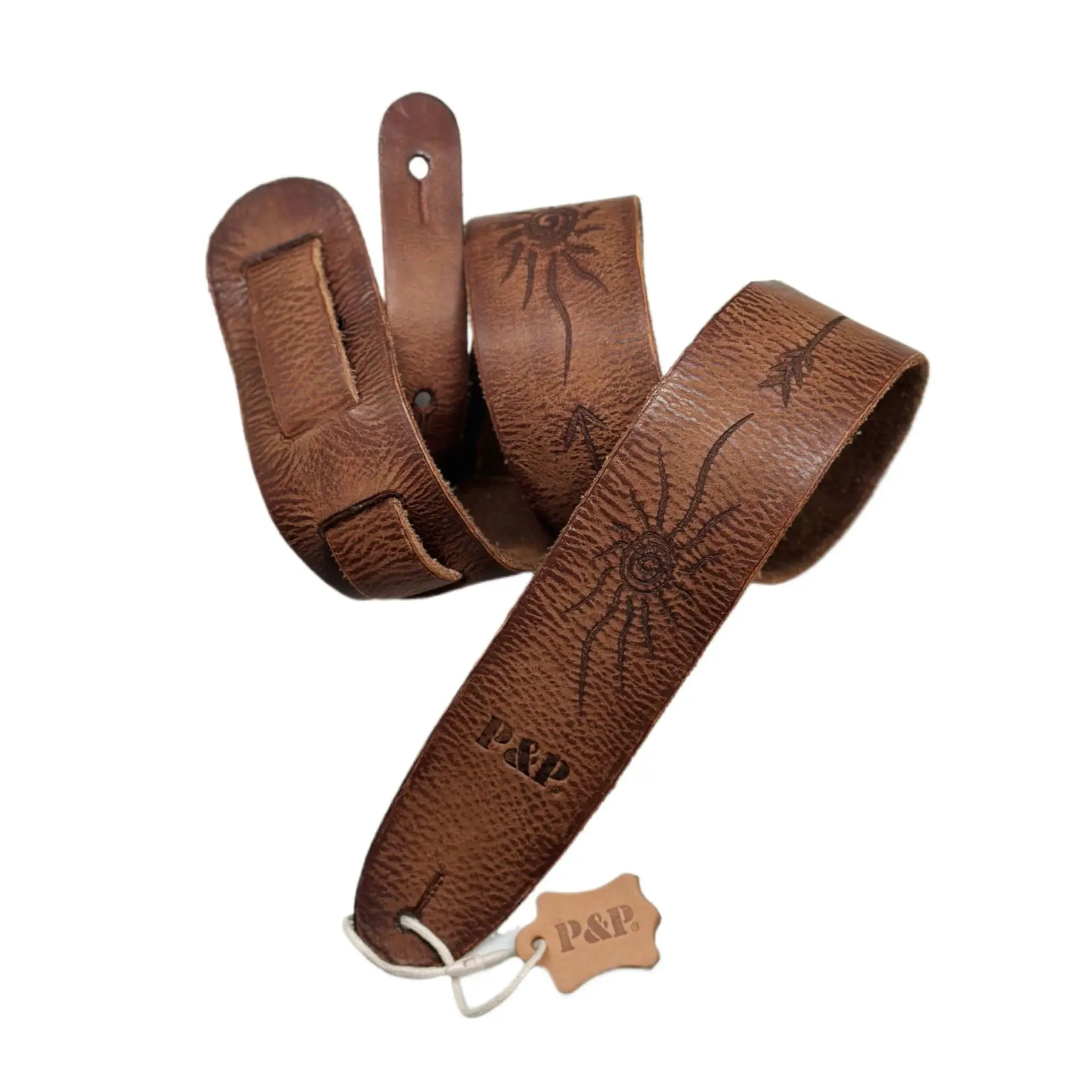 Retro Handmade Top-Grain Leather Guitar Strap, 55mm Widened Genuine Strap, Vintage Shoulder Strap for Electric Guitar & Bass