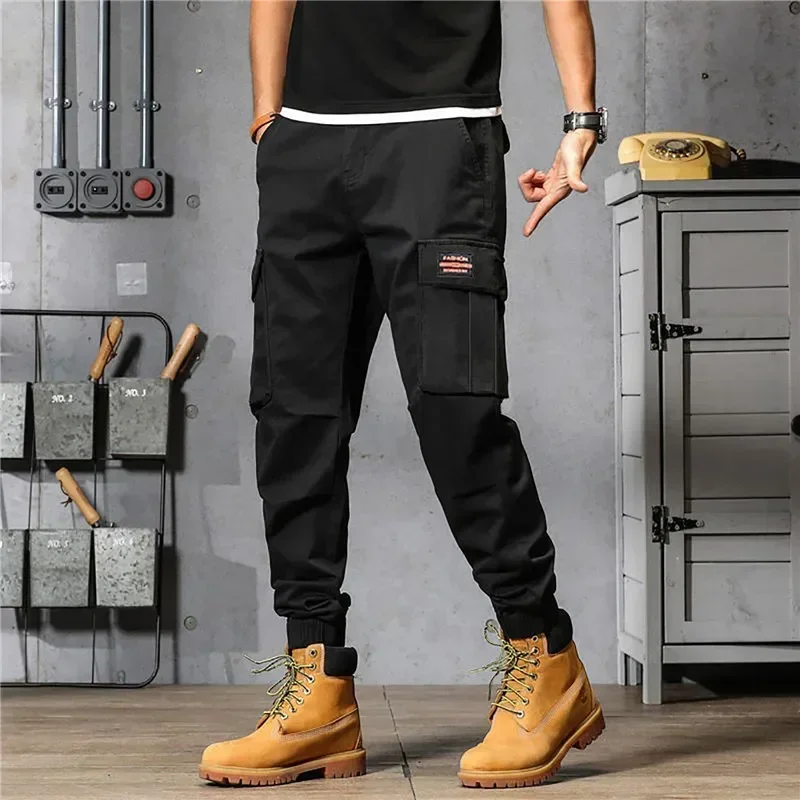 Pantalones Cargo para hombre, pantalones Cargo militares tácticos Harem para hombre, ropa técnica de alta calidad para trabajo de Hip Hop al aire libre, pantalones apilados