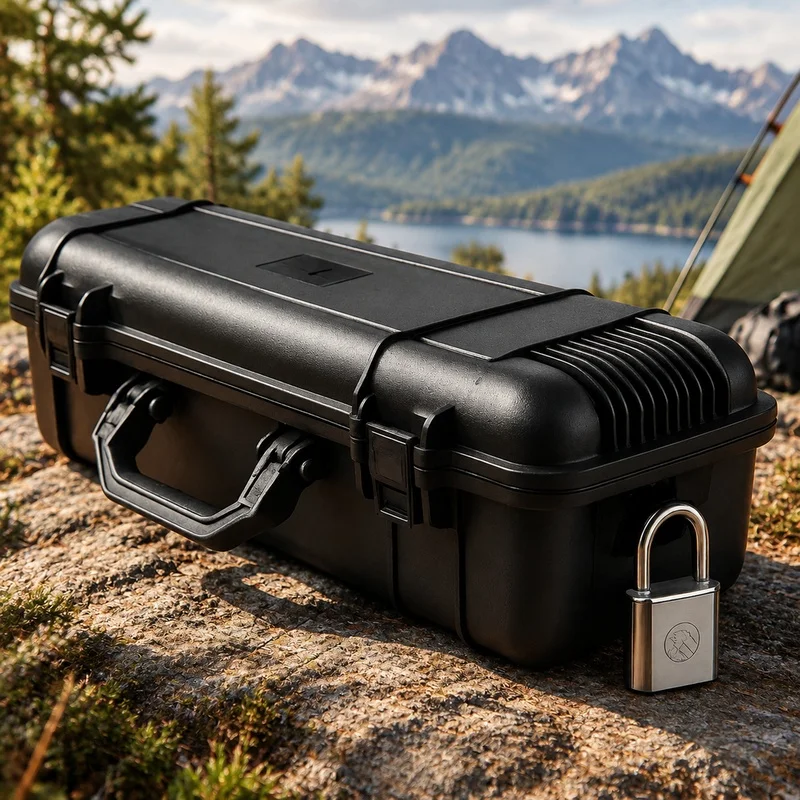 Durable Hard Case with Foam Cushioning, Waterproof Seal for Cameras and Instruments, Available in 6 Sizes