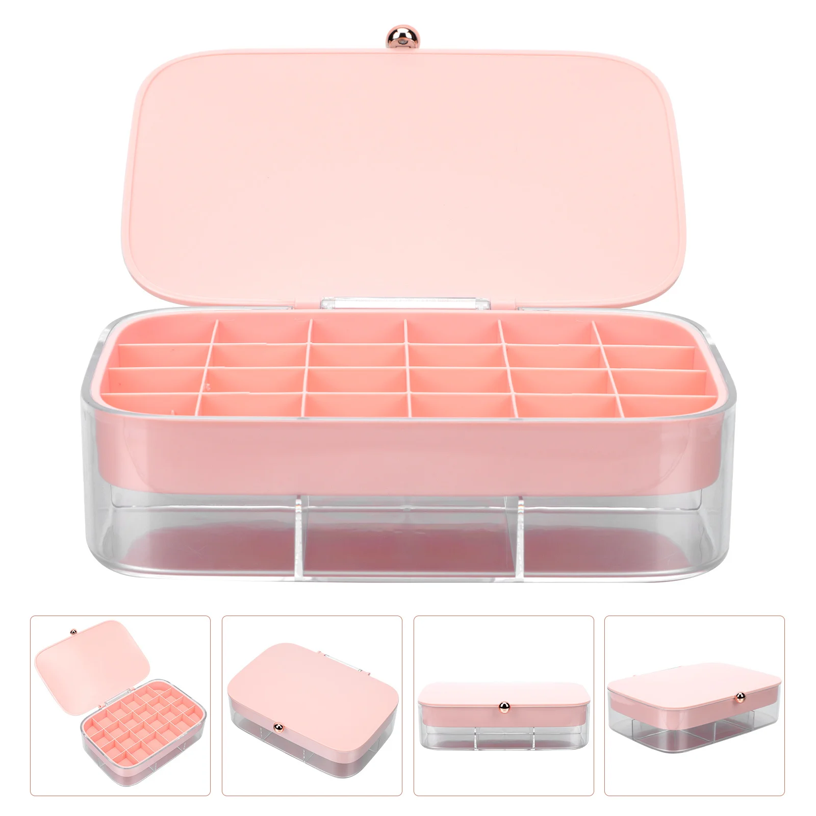 

1Pcs Multi-Layer Jewelry Storage Box Fashionable Organizer Holding Rings Earrings Bracelets Great for Home Store Gifts