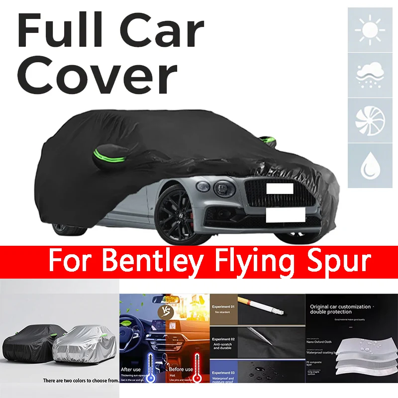 

Four Seasons Waterproof Dustproof Car Bentley Flying Spur Full blcak Shade Outdoor Car Clothing Parts