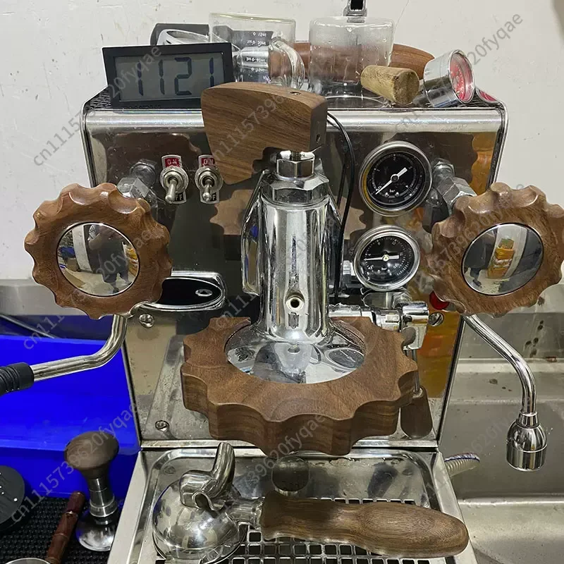 Coffee machine head anti-scalding pad wood