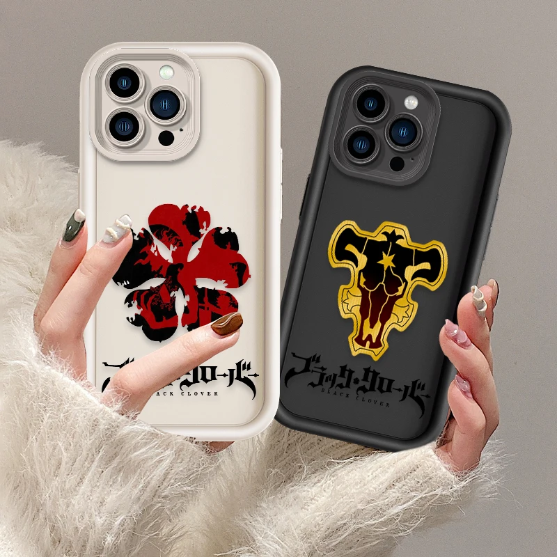 Anime Black Clover For iPhone 15 14 13 12 11 Pro Max XS Max X XR 7 8 Plus 6S Eye Ladder Phone Case