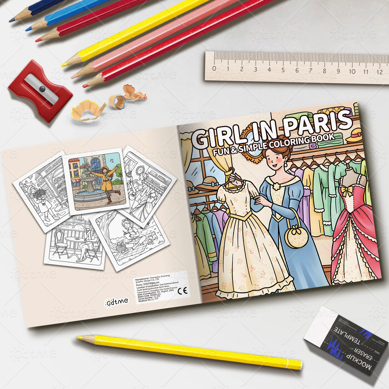 Paris Ladies Vintage Clothing - огляд і ціна Vintage Fashion Coloring Book