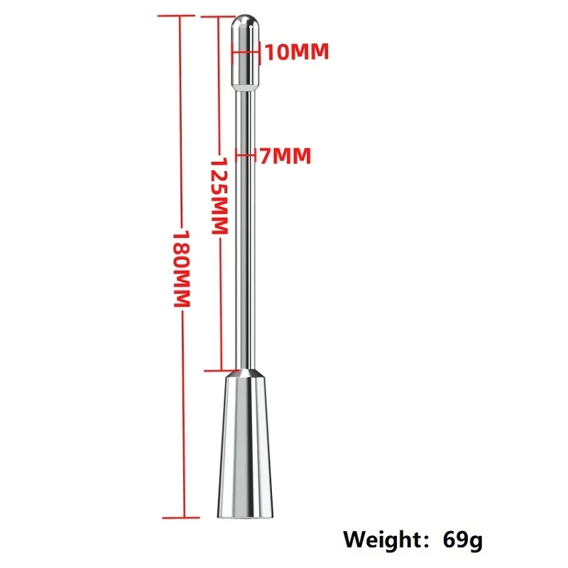 7 سرعة معدنية مجرى البول لعبة استثارة القضيب الاهتزاز المانع القذف الذكور الفولاذ المقاوم للصدأ لعبة استثارة القضيب القسطرة موسع رجل لعبة الجنس