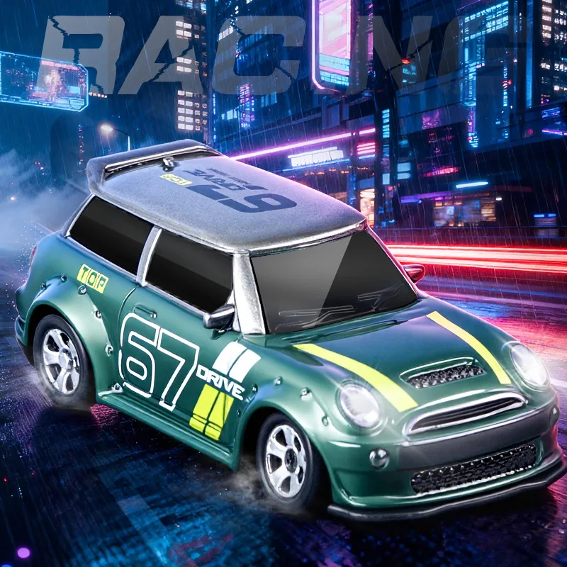 

KF33 Mini RC Drift Car 1:64 Scale Full Proportion Four-Wheel Drive Remote Control Model Toy Desktop Speed Drift Racing Car