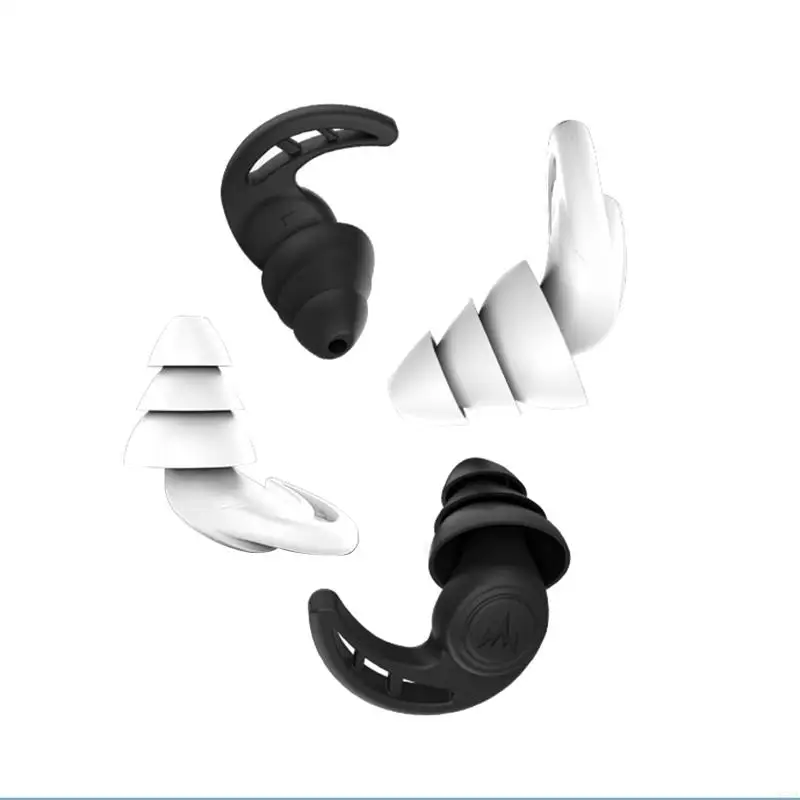 Q5wa 2kit Multi-Purpose Silicone Ear Plugs Flexível Reduza ruído para disparar