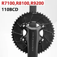 Plato 110 BCD para Shimano 105 R7100 Ultegra R8100 Dura Ace 9200 110bcd 4 pernos anillo de cadena doble bicicleta de carretera 2X rueda dentada