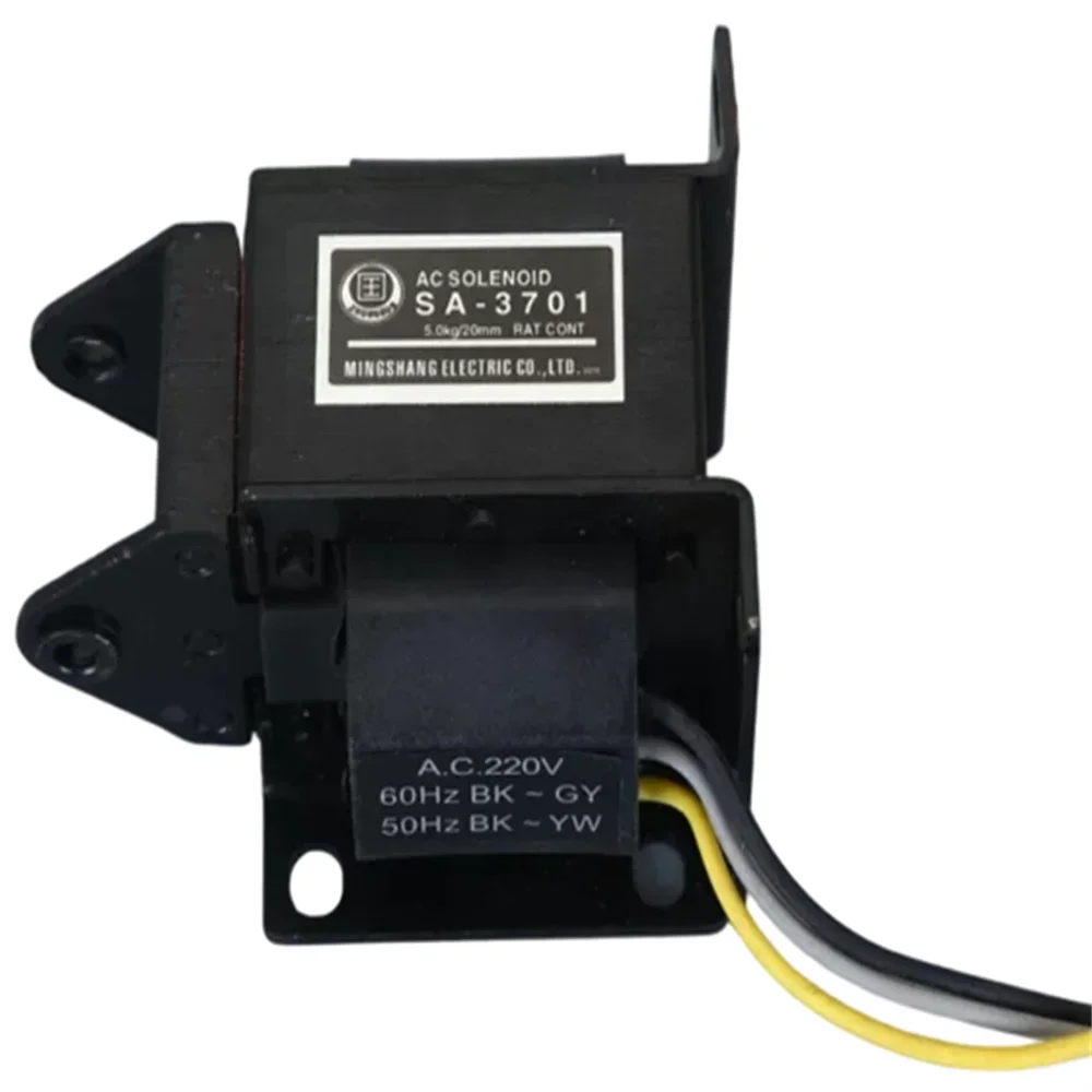 SA-3701 AC Traction Solenoid Electromagnet 49N Pull-Push Type 20mm Stroke AC220V Industrial Equipment Part for Machinery