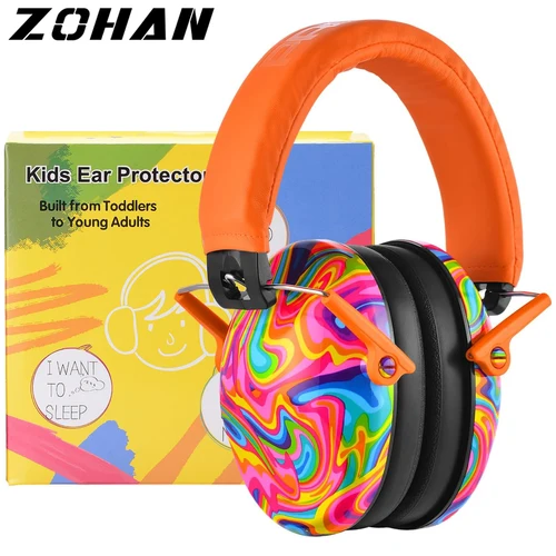 ZOHAN, orejeras de protección auditiva para niños, orejeras ajustables, amortiguador de oreja para autismo, protectores auditivos con reducción de ruido para niños NRR25dB