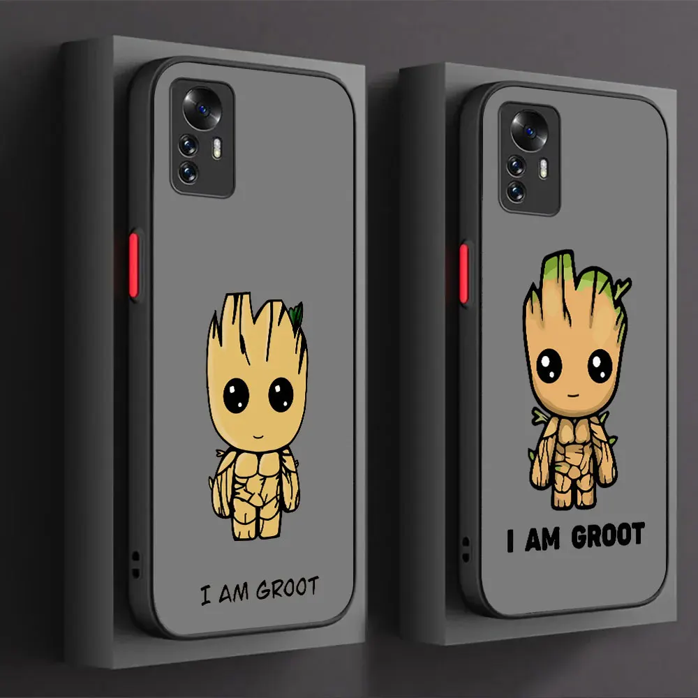 Marvel Lovely Groot Matte Shockproof Phone Case For HUAWEI HONOR 90 Y9 X Y8P Y7P A Y6 S P Y5P X9 X8 X7 S LITE PRIME 5G