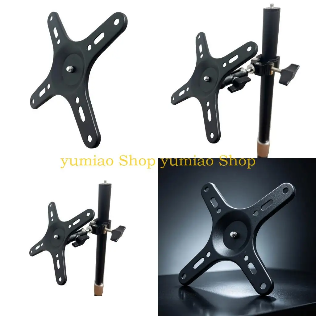 587B Portable Monitor Mount Plate with Quarter Hole for Camera Stand