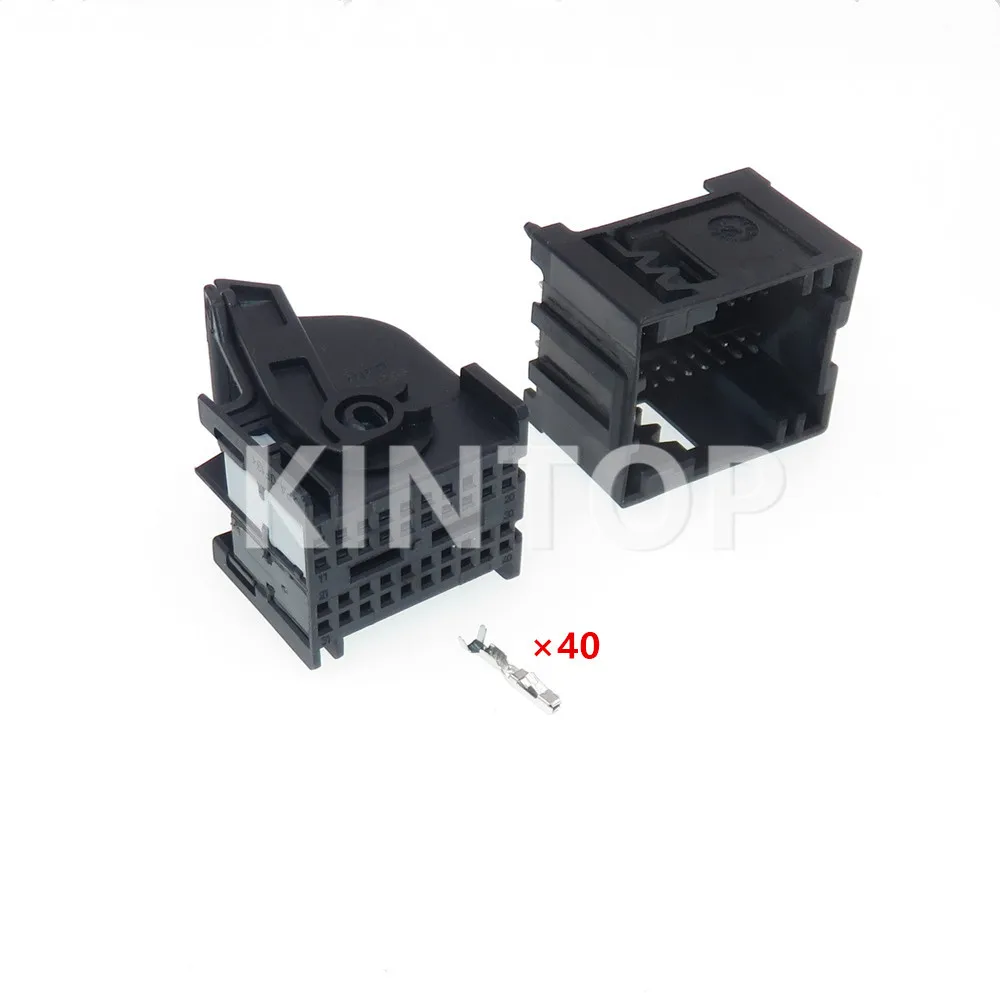 1 مجموعة 40 دبابيس أسلاك سيارة تسخير موصل مع أسلاك السيارات الكهربائية كابل المقبس مع محطة 967286-1