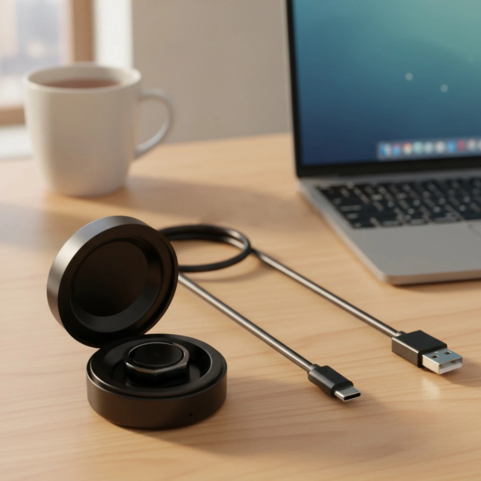 

Компактная зарядная станция с кабелем USB-C, безопасная зарядная док-станция, совместимая с Oura Ring Gen3