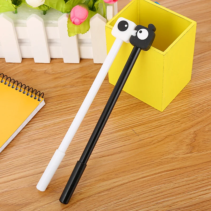 40 Pcs Wholesale Sweet Lover Pen Office Black Cute Stationery Pair of Mouth Couple Cute Gel Ink Pens Stationery Birthday Gift