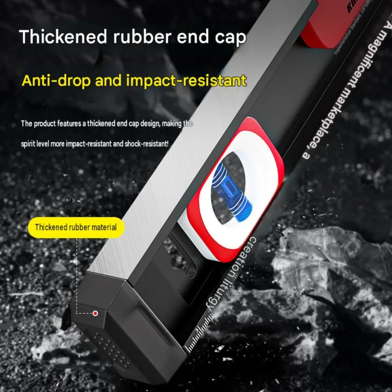 TFORU-Magnetic Level 60Cm,Dual-Handle, Milled Surface, Strong Magnets For Metal Surfaces, Home And Professional Use