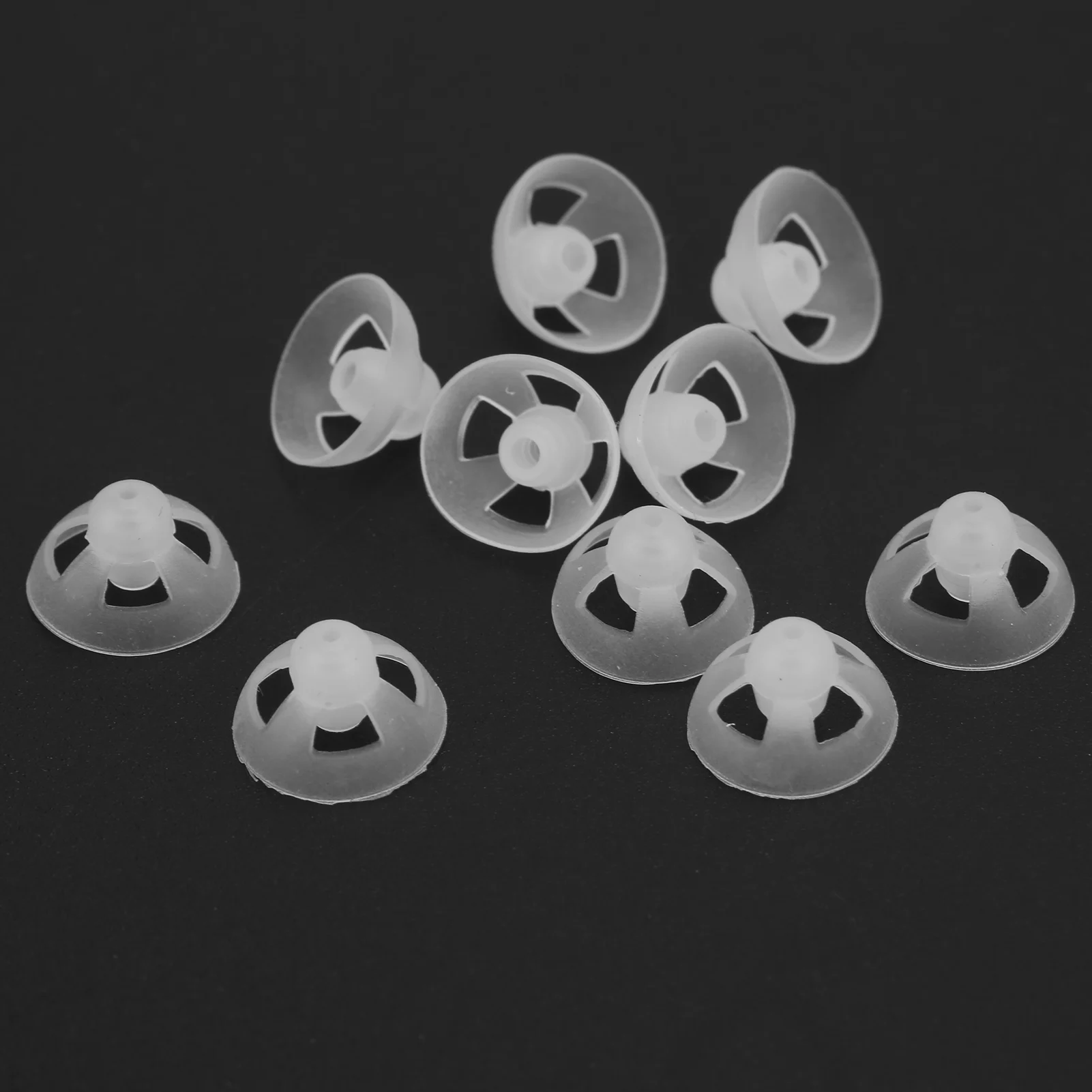 10PCS Open Fit Hearing Aid Domes Earplugs Washable Single Layer Ear Tips EarBuds Replacement Part Hearing Aid Accessory 7/9/12mm