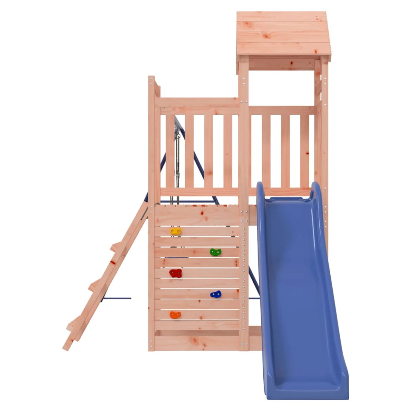 Wooden Outdoor Playset for Kids Children Solid Wood Douglas Climbing Frame with Slide Outdoor Furniture Patio Chair