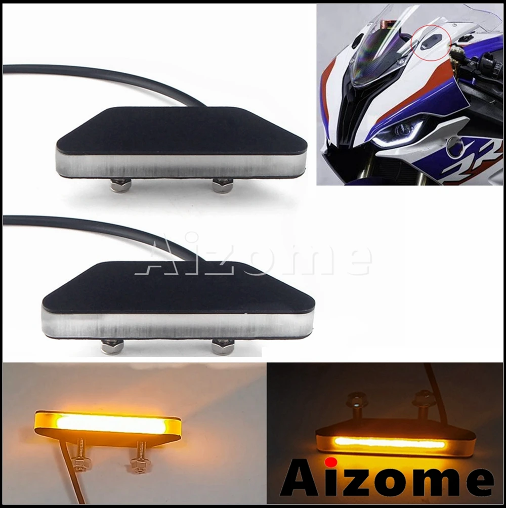 Motorcycle Mirror Block Plates LED Turn Signals & LED Tail Tidy Rear Fender Eliminator for BMW S1000RR S 1000RR 2020 2021 22-23