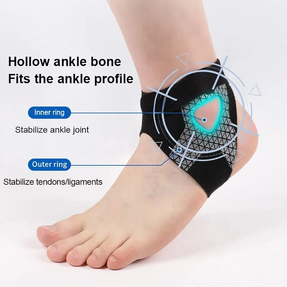 Ultra-thin Ankle Brace Bi-directional Strap Compression Stabilizes Tendons Motion Ankle Fixation Brace Prevents Ankle Sprains