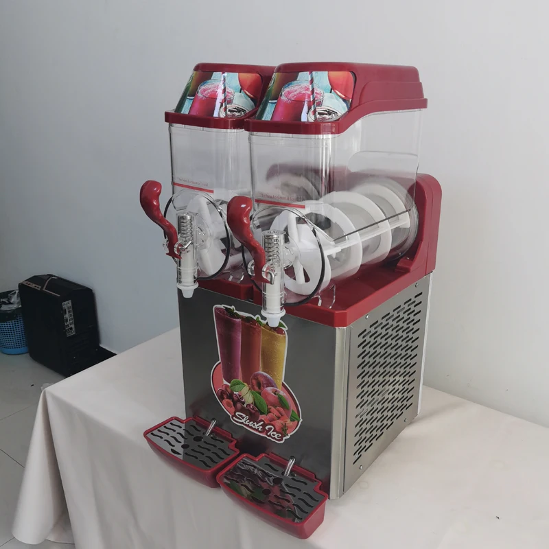 Slush Machine Commercial Snow Melting Machine One Two Three Cylinder Frozen Beverage Maker Fully Automatic Sludge Machine