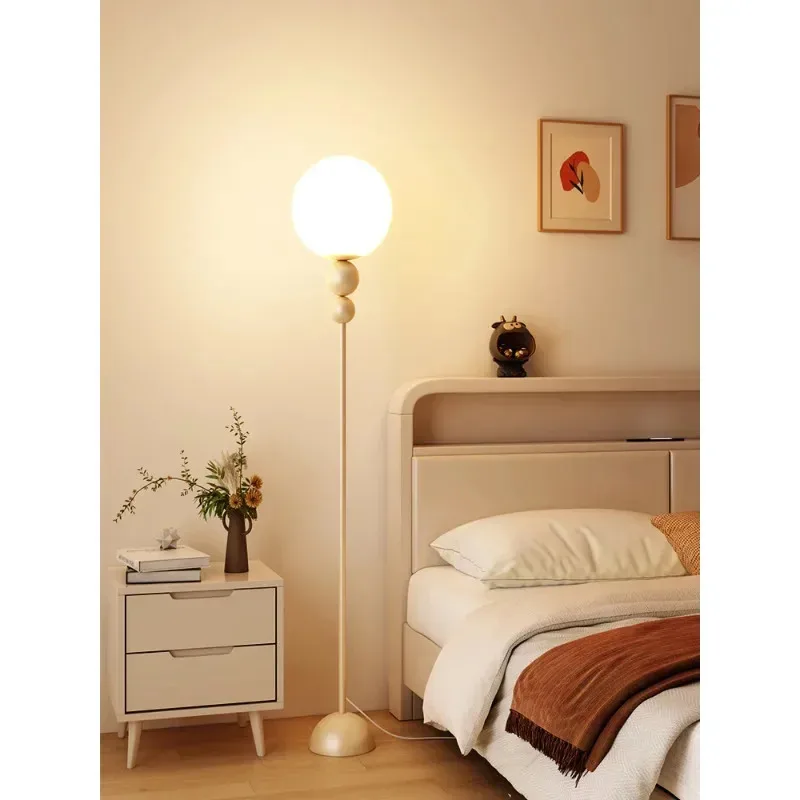 Controle remoto LED Floor Lamp para sala de estar, Macaron E27, Pé Lâmpadas, Sofá Side, luzes de cabeceira, Home Decor, Dim, Quarto