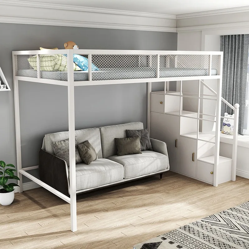 -ForModern Single Custom Queen King Dorm Erwachsene Student Metallbettrahmen Erwachsene Hochbett Schule Zuhause Hotel Hostel Verwenden Sie Etagenbett &