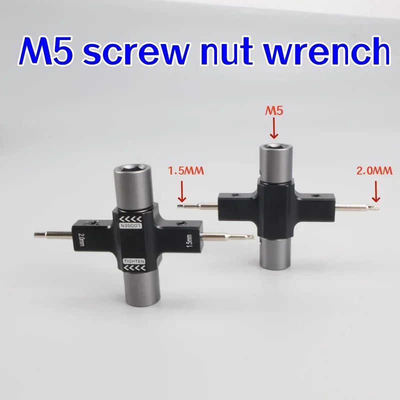 프로펠러 모터용 스크루드라이버 릴리스 12개 RC FPV M5 스크류 너트 렌치(일방향 베어링 도구 내장) 1.5mm/2.0mm