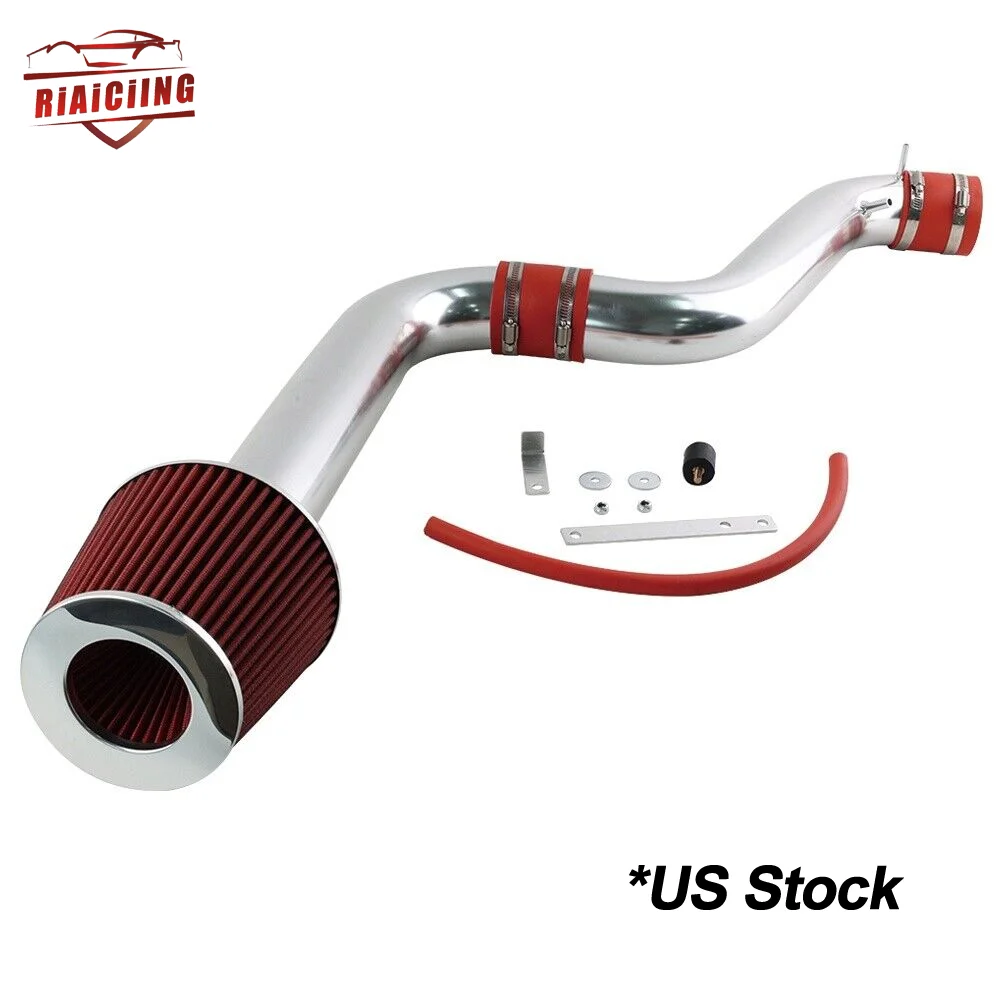 Aluminum Cold Air Intake Induction Kit RED Filter For Honda Accord 2.2L/2.3L L4 DX/LX/EX/SE/VP 94-02 Air Intake System