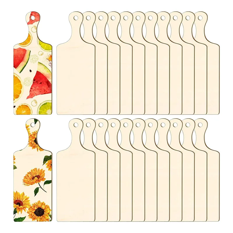 

FO-12Pack гладкая поверхность прочная доска для украшения кухни кухонные инструменты DIY декоративные деревянные чипсы
