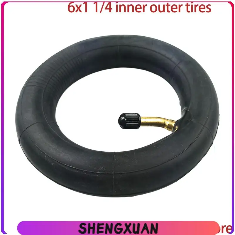 6-inch tire 6X1 1/4 inflatable inner and outer tires, suitable for mini surfing electric scooter tire accessories