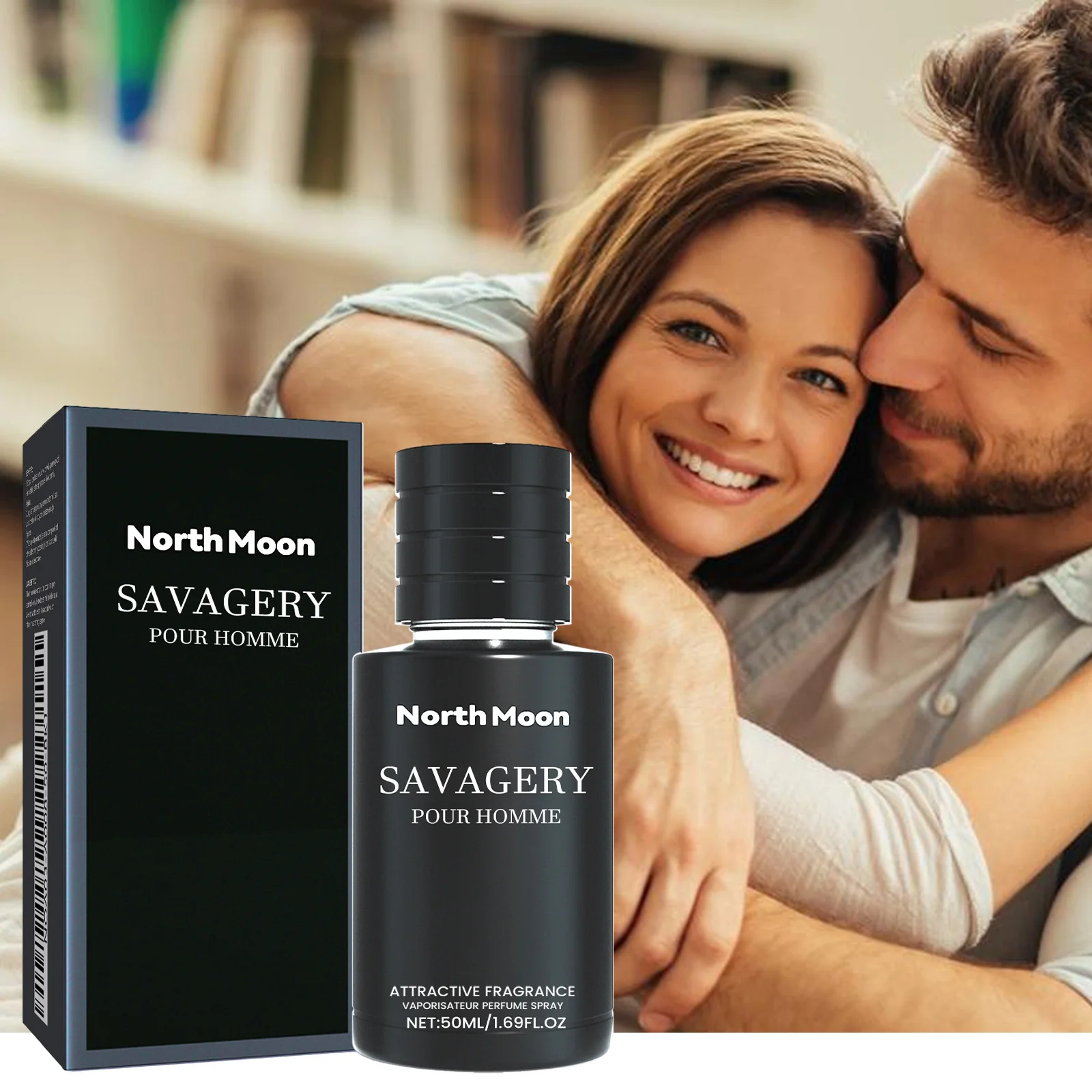 North Moon Men Bergamot Charming Perfume Fragrance Long Lasting Attract Women Fresh Deodorant Dating Flirting Perfum 50ml ﻿ ﻿ ﻿