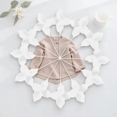 12Pcs White Blank Garden Pinwheel DIY Drawing Wind Set for Children's Arts Crafts Spring Summer Party Favors Educational
