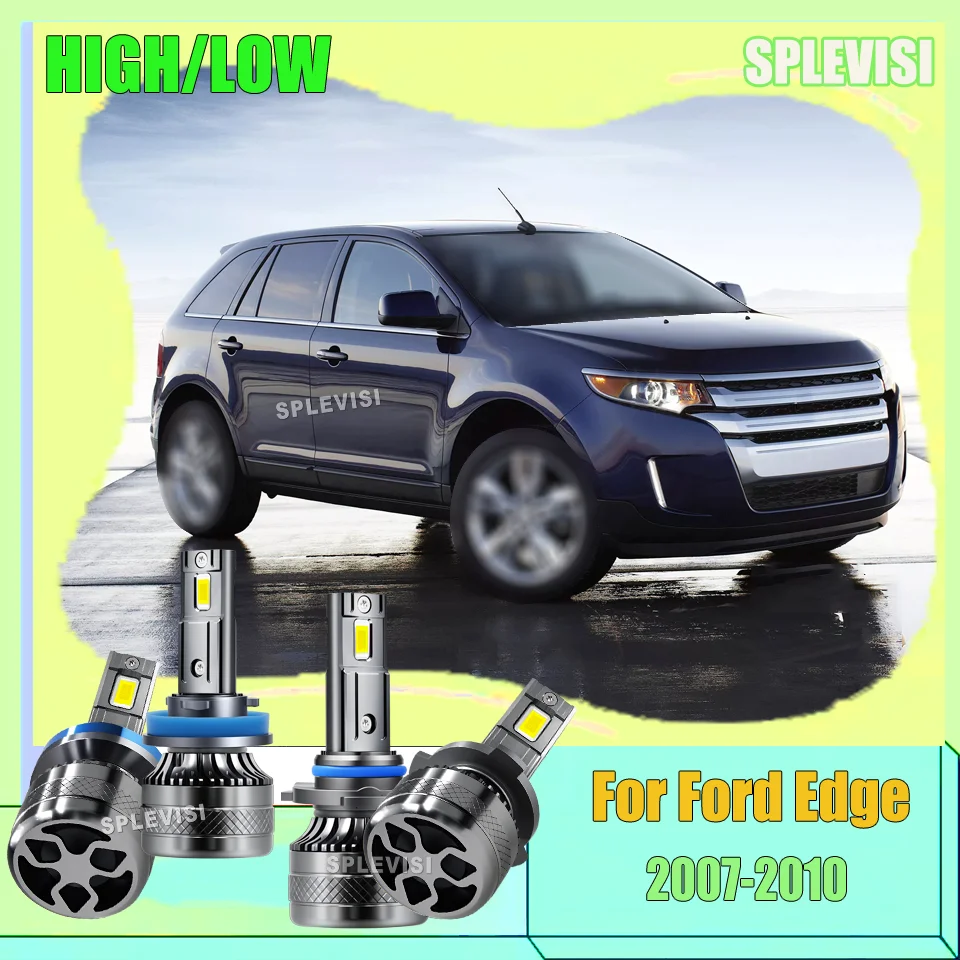 

Долговечная светодиодная лампа для фар, передняя лампа 12 В, надежное освещение, расширенное рассеивание тепла для Ford Edge 2007 2008 2009 2010