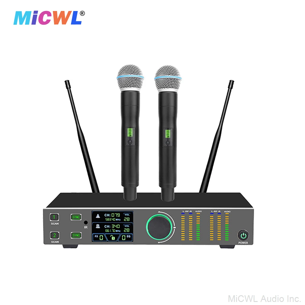 EW100 G4 Advanced 2 TFT-Beta58 Handheld Wireless Microphone System 200 Channel 2 Beta58a Stage Concert Karaoke